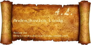 Andrejkovics Linda névjegykártya